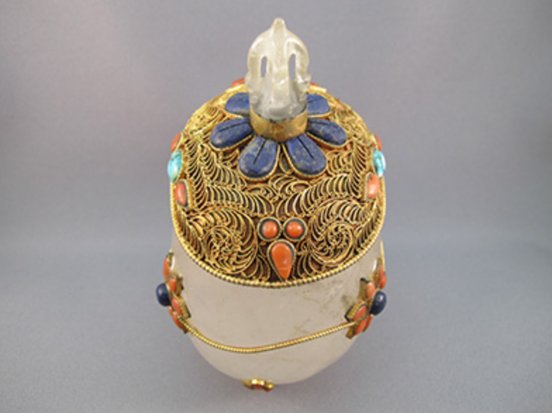 HQ-L-1153 : Treasured Tibetan Crystal Skull