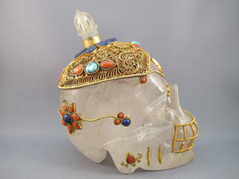 HQ-L-1153 : Treasured Tibetan Crystal Skull