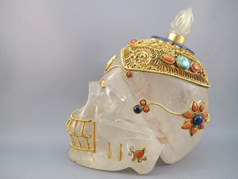 HQ-L-1153 : Treasured Tibetan Crystal Skull