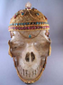 HQ-L-4415 : Jewel-Encrusted Tibetan Crystal Skull