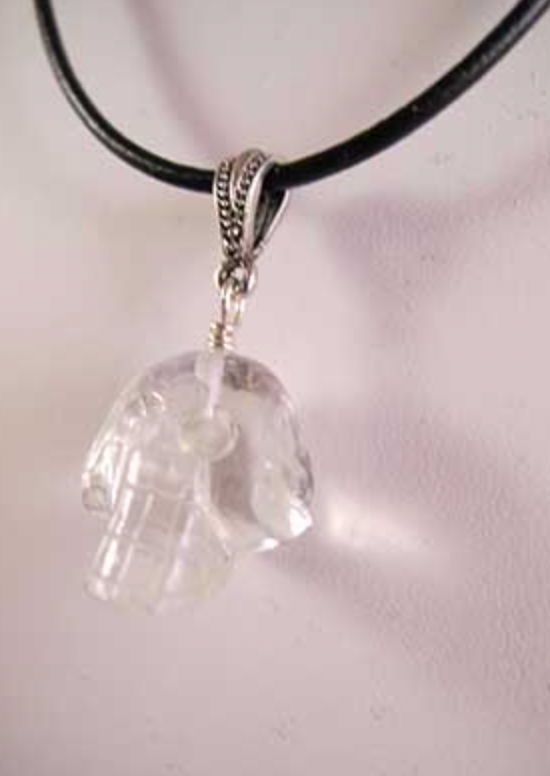 K-D-LP-HQ : Himalayan Crystal Skull Pendant