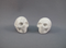 HL-S-15-s2 : Howlite Duo Pocket Crystal Skull Set