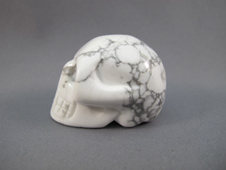 HL-S-65 : Howlite Crystal Skull