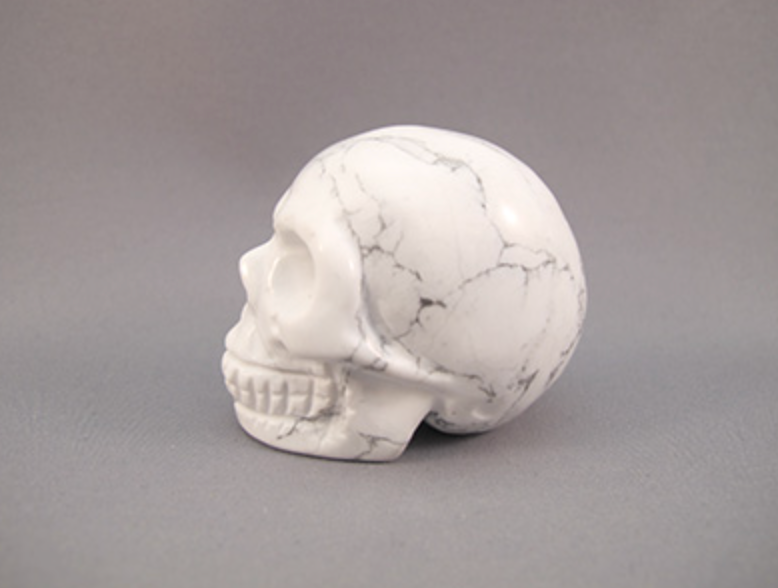 HL-S-115 : Howlite Crystal Skull