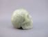 J-S-50-gw : Green & White Jade Crystal Skull