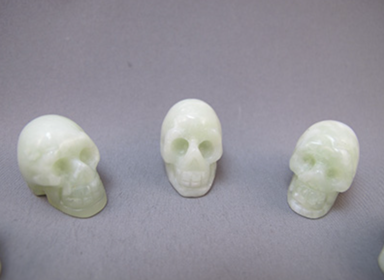 CS-12-J : Jade 12 Crystal Skulls Set