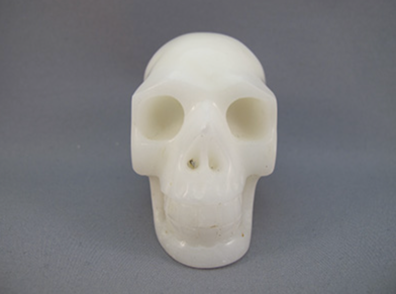 JW-S-240 : White Jade Crystal Skull