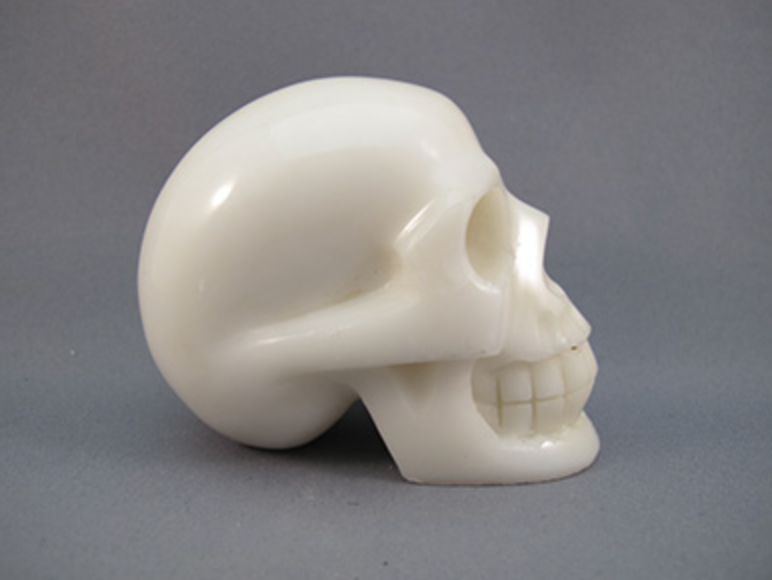 JW-S-275 : White Jade Crystal Skull