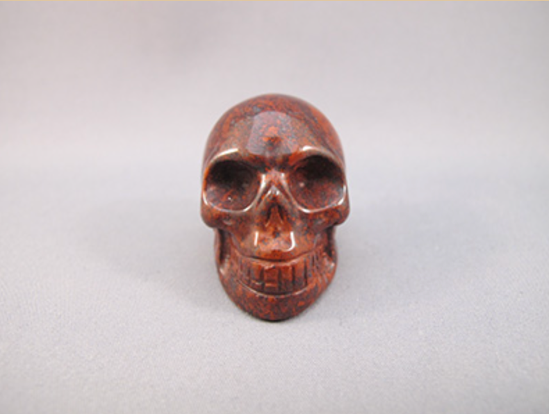 RJ-S-50-b : Brecciated Red Jasper Crystal Skull