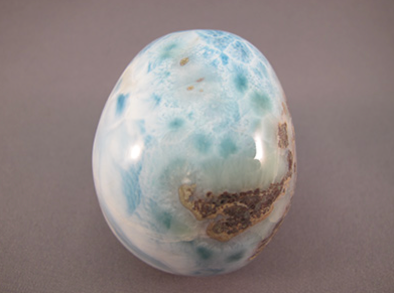 LM-L-227 :  Larimar Crystal Skull