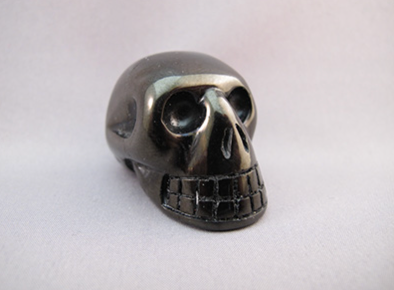 JM-S-25 : Metallic Jet Crystal Skull
