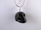 SP-1-JB : Jet Crystal Skull Pendant (small)