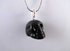SP-1-JB : Jet Crystal Skull Pendant (small)