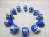 CS-12-BL : Lapis 12 Crystal Skulls Set