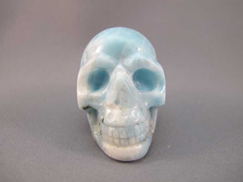 LM-M-121 :  Larimar Crystal Skull