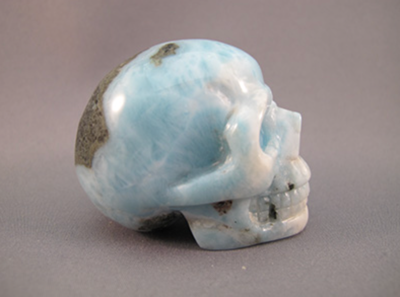 LM-M-121 :  Larimar Crystal Skull
