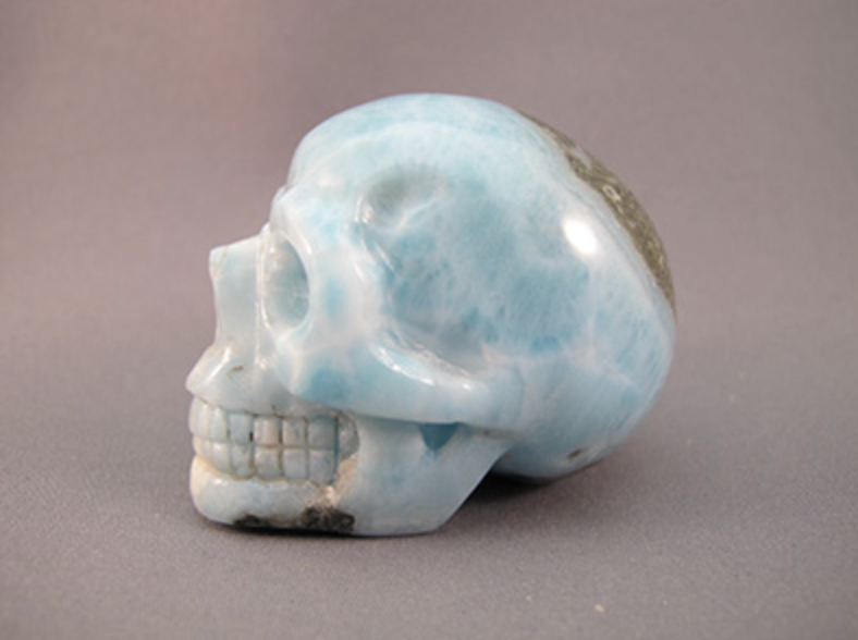 LM-M-121 :  Larimar Crystal Skull