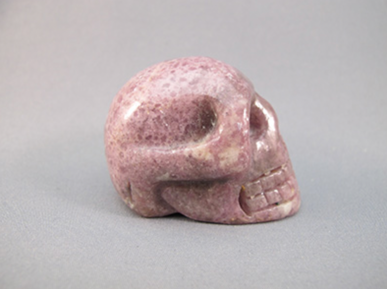 LEP-S-95 : Lepidolite Crystal Skull