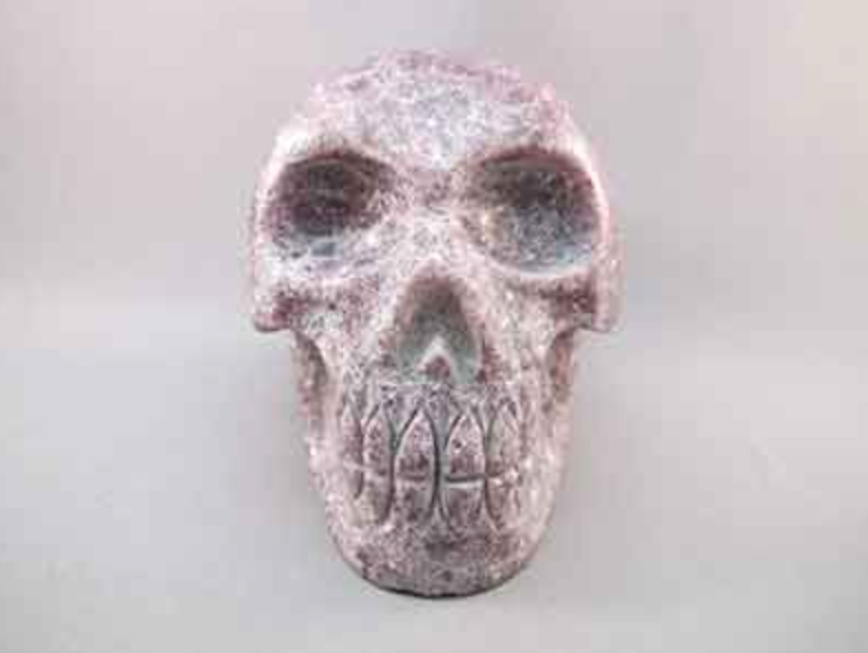 LEP-L-784 : Lepidolite Crystal Skull
