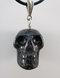 D-LP-N-m : Multi-Flash Nuummite Crystal Skull Pendant