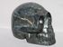 N-L-1802-r  : Red-Flash Nuummite Crystal Skull