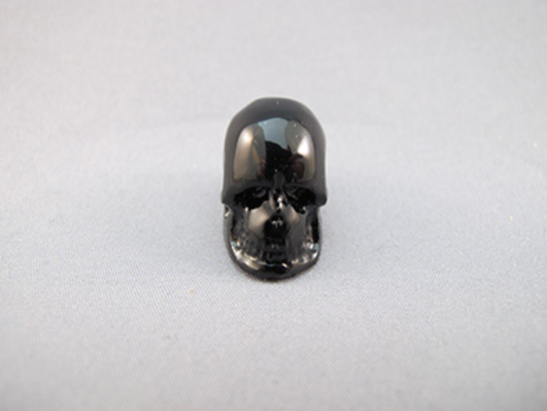 MTBT-S-7  : Black Tektite Crystal Skull