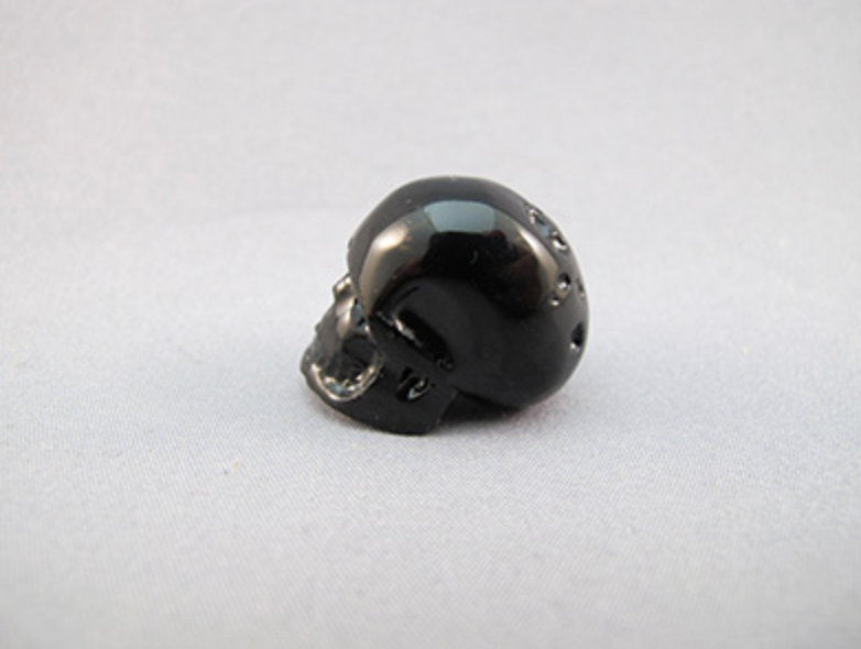 MTBT-S-7  : Black Tektite Crystal Skull
