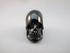 MTBT-M-22-mr : Moon Rock Energized Black Tektite Crystal Skull