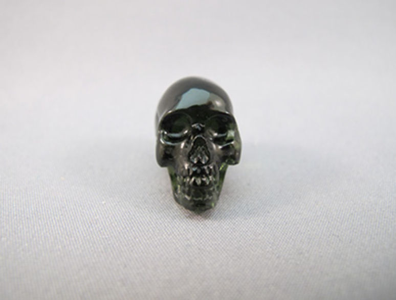 M-4.4-sh : Stonehenge Moldavite Crystal Skull