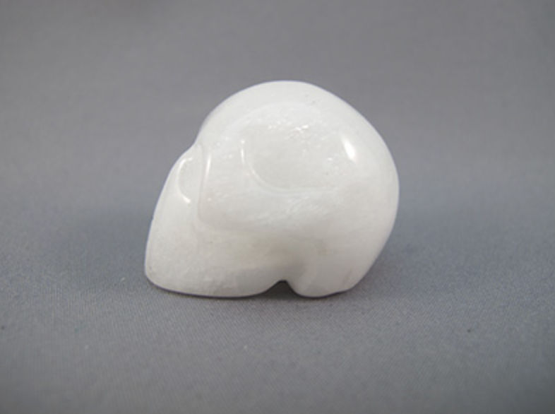 MS-S-25-wr : White Moonstone Crystal Skull