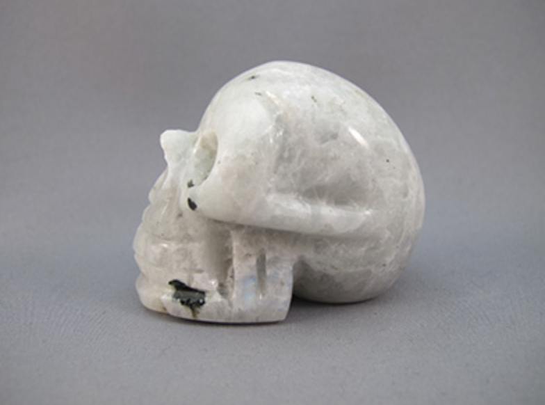 MS-M-150 : Rainbow Moonstone Crystal Skull