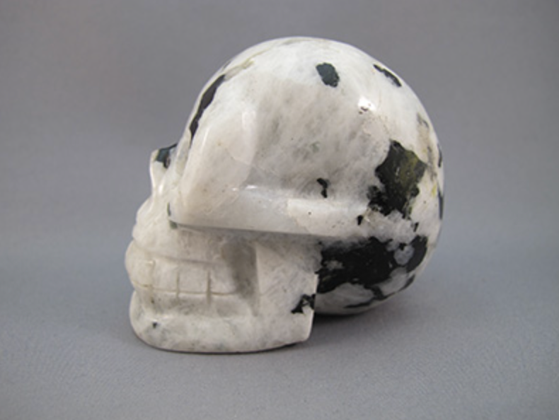 MS-M-300 : Rainbow Moonstone Crystal Skull