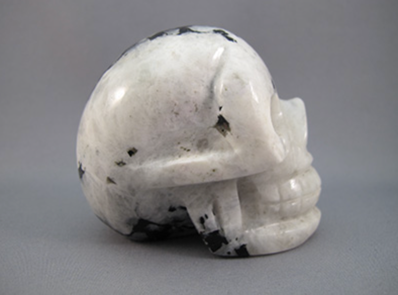 MS-M-350 : Rainbow Moonstone Crystal Skull