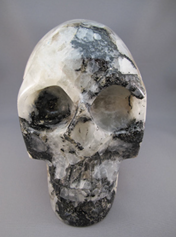 MS-L-5906 : Rainbow Moonstone Crystal Skull