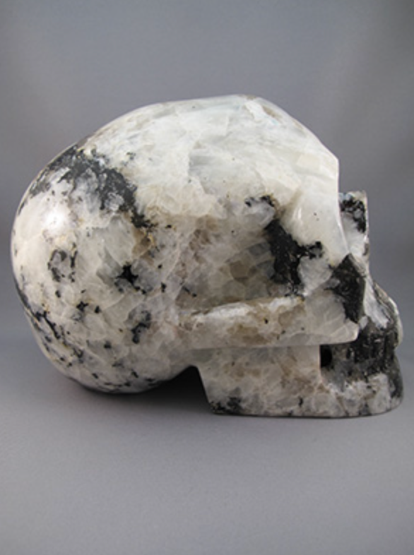 MS-L-5906 : Rainbow Moonstone Crystal Skull