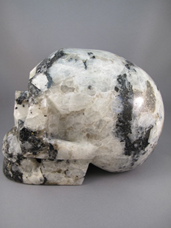 MS-L-5906 : Rainbow Moonstone Crystal Skull