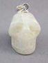 SP-1-MS-W : White Moonstone Crystal Skull Pendant (small)