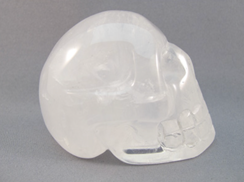 MQ-M-200 :  Rainbow Moon Quartz Crystal Skull