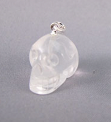 SP-1-MQ : Moon Quartz Crystal Skull Pendant (small)