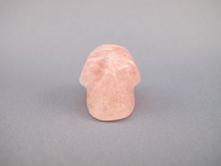 MG-S-20 : Morganite Crystal Skull