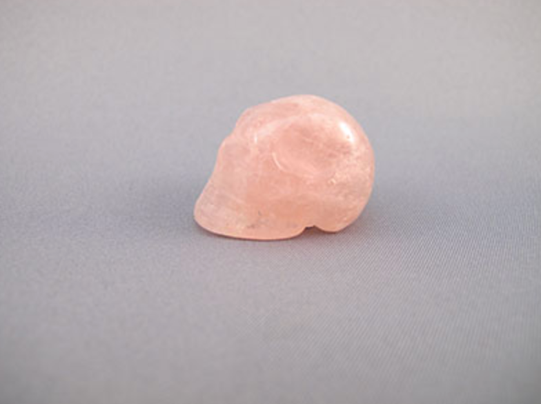 MG-S-20 : Morganite Crystal Skull