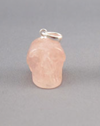 SP-1-MG : Morganite Crystal Skull Pendant (small)