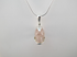 J-SS-MG-7 : Sterling Silver 15 Carat Gem Morganite  Crystal Skull Pendant