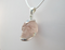 J-SS-MG-11 : Sterling Silver 55 Carat Gem Morganite  Crystal Skull Pendant