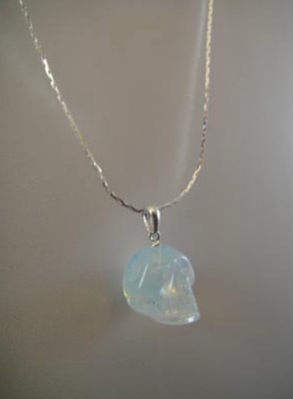 SP-1-OP  : Opalite Crystal Skull Pendant (small)