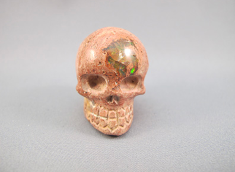 OP-M-26-f : Fire Opal Crystal Skull