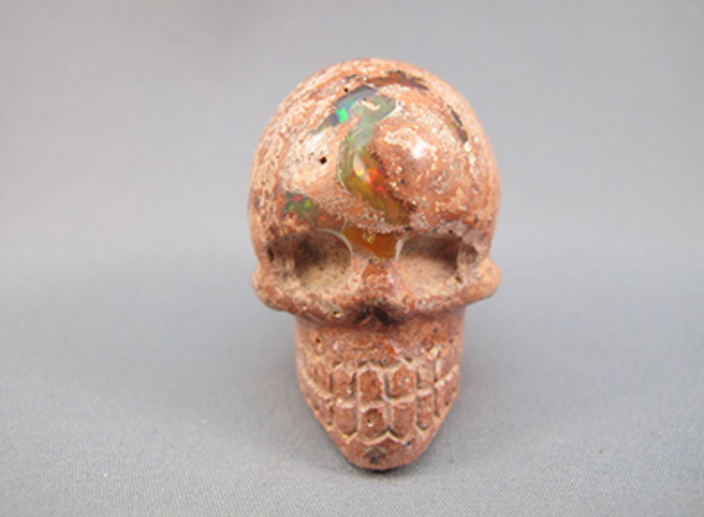 OP-M-41-f : Fire Opal Crystal Skull