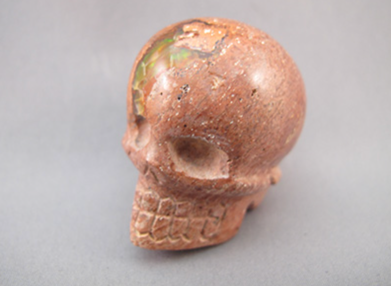 OP-S-77-f : Fire Opal Crystal Skull
