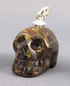 SP-1-PT-g : Fire Gold Pietersite Crystal Skull Pendant