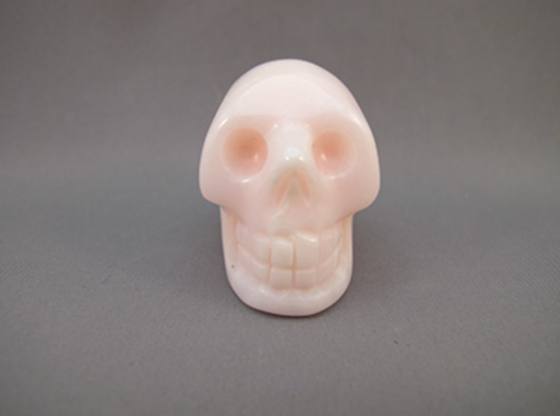 PMC-S-70 : Pink Mangano Calcite Crystal Skull
